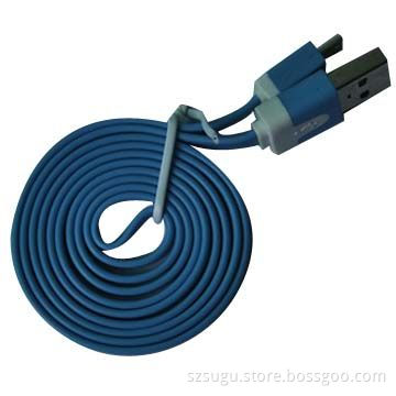 Colorful Flat Micro USB Data Cable for Mobile Phone and Tablet PC